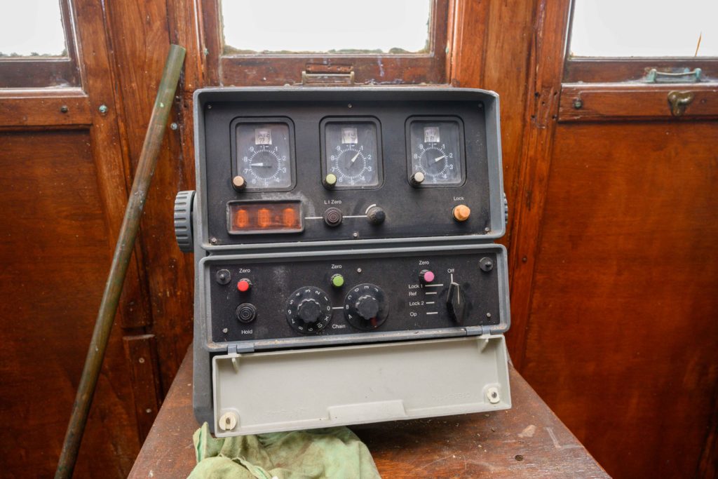 The Decca Navigator was used for very accurate determination of the position of a ship or aircraft which was within range of a shore based Decca "chain".