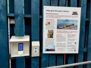 SS Explorer donation point at HMY Britannia.