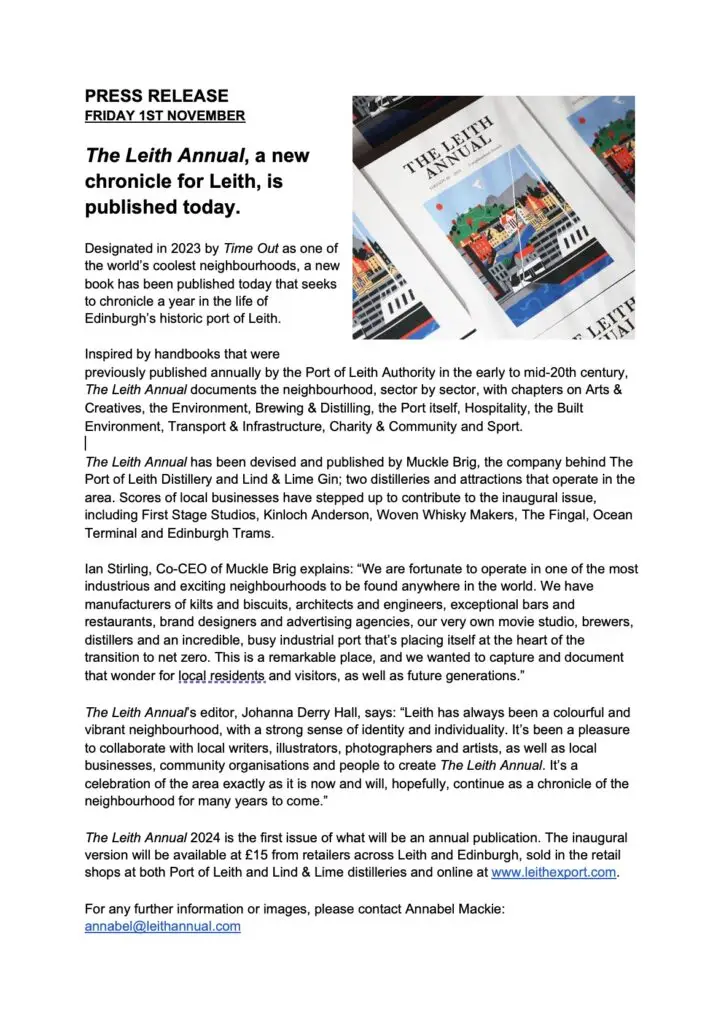 The Leith Annual with an article on the SS Explorer